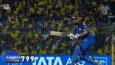 IPL 2026 M44: CSK vs MI - Naman Dhir Six
