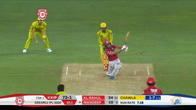 M18: KXIP vs CSK – Mandeep Singh Six