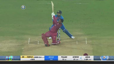 IND vs WI 2019, 1st T20I: Shimron Hetmyer Six
