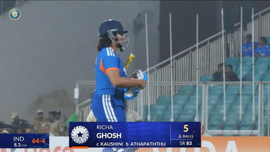 IND-W vs SL-W 2025, 5th T20I: Richa Ghosh Wicket