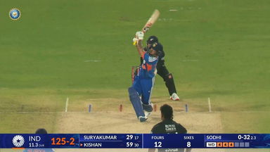 IND vs NZ 2026, 5th T20I: Ishan Kishan Six