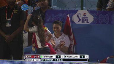 M18: RR vs KXIP – David Hussey Six