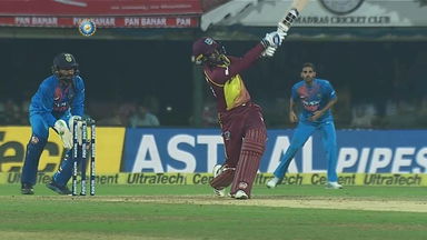 IND vs WI 2018, 3rd T20I: Denesh Ramdin Six