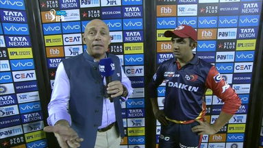 M02: KXIP vs DD –  Gautam Gambhir Interview