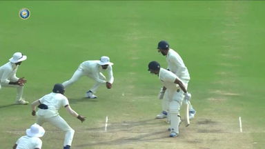 Ranji Trophy  2022/23, Hyderabad vs Tamil Nadu:  Fall of Wickets