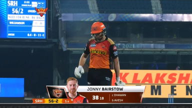 M20: SRH vs DC – Jonny Bairstow Wicket