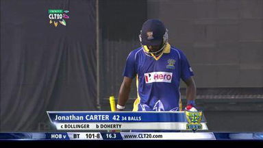 CLT20 2014 M16: HOB vs BT  –   Man Of The Match – Xavier Doherty