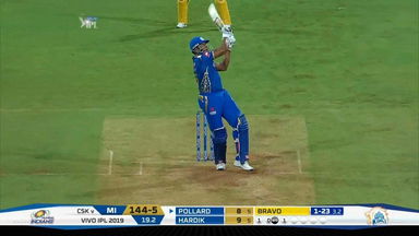 M15: MI vs CSK – Kieron Pollard Six