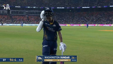 IPL 2026 M30: GT vs MI - Washington Sundar Wicket