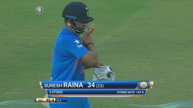 IND vs ENG 2017, 1st T20I : Suresh Raina Wicket