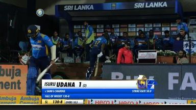 IND vs SL 2020, 2nd T20I: Isuru Udana Wicket
