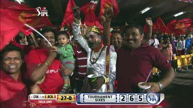 M20: RCB vs CSK – Rilee Rossouw Six