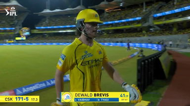 IPL 2026 M22: CSK vs KKR - Dewald Brevis Wicket