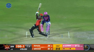 M52: RR vs SRH – Abhishek Sharma Six