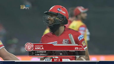 M11: KKR vs KXIP – Hashim Amla Wicket