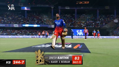 M30: RCB vs SRH – Dinesh Karthik Wicket