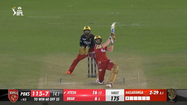M27: PBKS vs RCB –  Jitesh Sharma  Six