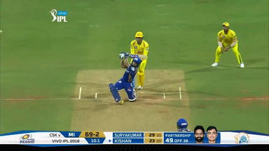 M01: MI vs CSK – Ishan Kishan Six