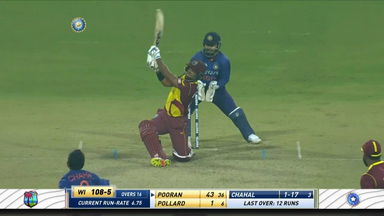 IND vs WI 2022, 1ST T20I: Nicholas Pooran Six
