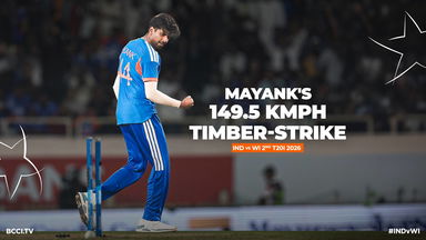 Mayank magic rattles off-stump at 149.5 kmph