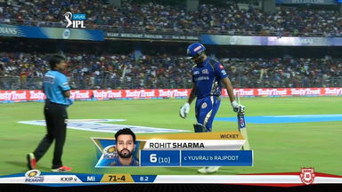 M50: MI vs KXIP – Rohit Sharma Wicket