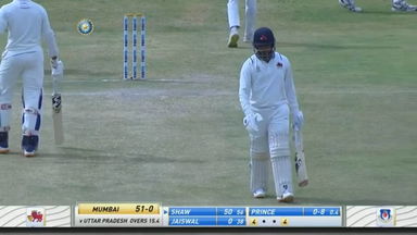 Prithvi Shaw's brisk 64 (71)