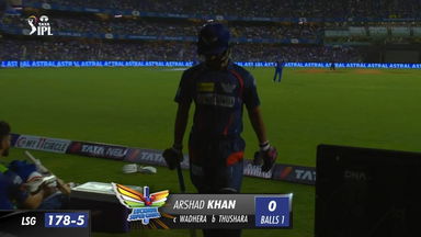 M67: MI vs LSG – Arshad Khan Wicket