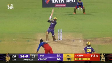 M10: RCB vs KKR – Sunil Narine Six