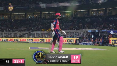 M31: KKR vs RR – Yashasvi Jaiswal Wicket