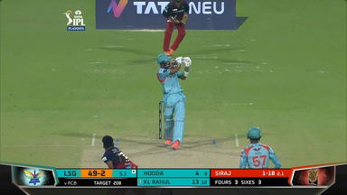 Eliminator: LSG vs RCB – KL Rahul Six