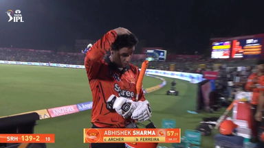 IPL 2026 M36: RR vs SRH - Abhishek Sharma Wicket