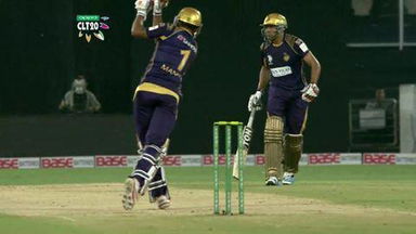 M1: KKR vs CSK –  Manish Pandey Wicket