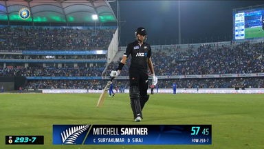 IND vs  NZ 2023, 1ST ODI: Mitchell Santner  Wicket