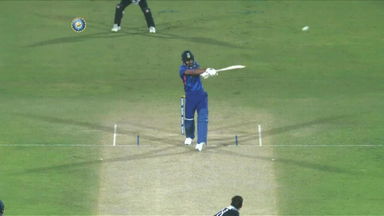 IND vs NZ 2021, 1ST T20I : KL Rahul Six
