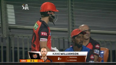 M05: SRH vs RR – Kane Williamson Wicket
