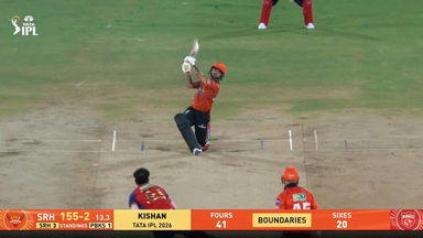 IPL 2026 M49: SRH vs PBKS - Ishan Kishan Six