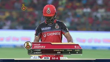 M43: RCB vs KXIP – Kedar Jadhav Wicket