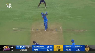 M22: MI vs KKR –  Suryakumar Yadav  Six