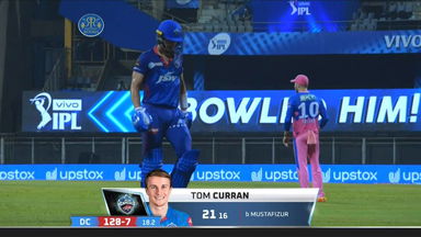 M07: RR vs DC – Tom Curran Wicket