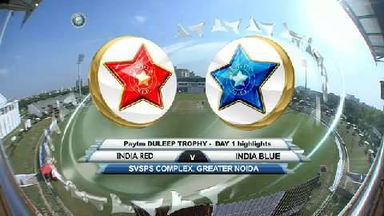Duleep Trophy 2016-17: Ind Red vs Ind Blue - Day 1 Highlights