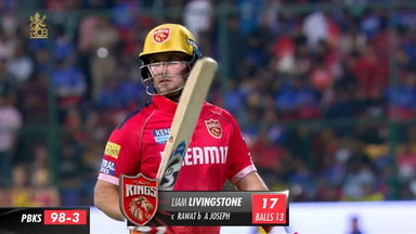 M06: RCB vs PBKS – Liam Livingstone Wicket