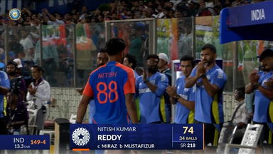IND vs BAN 2024, 2nd T20I: Nitish Reddy Wicket