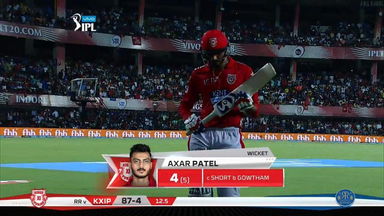 M38: KXIP vs RR – Axar Patel Wicket