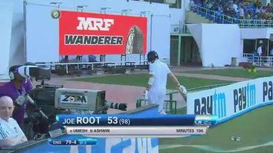 IND vs ENG 2016 - 2nd Test, day 2 : Joe Root Wicket