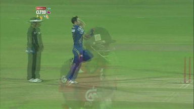 CLT20 2013 M22: MI vs T&T  –   Evin Lewis 62