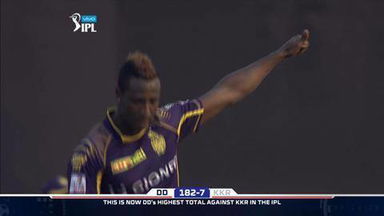 M26: DD vs KKR – Carlos Brathwaite Wicket