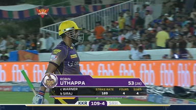M37: SRH vs KKR – Robin Uthappa Wicket