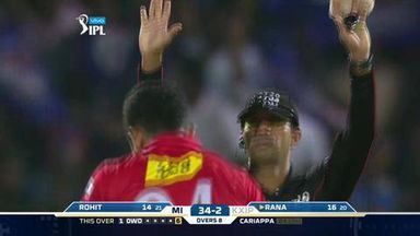 M43: MI vs KXIP – Nitish Rana Six