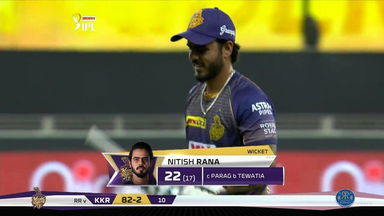 M12: RR vs KKR – Nitish Rana Wicket