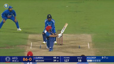 IND vs AFG 2024, 3RD T20I: Rahmanullah Gurbaz Six